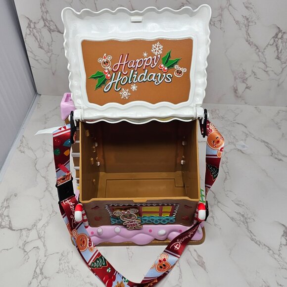 NEW! Disney Parks Mickey Minnie Gingerbread House Popcorn Bucket - Picture 6 of 6